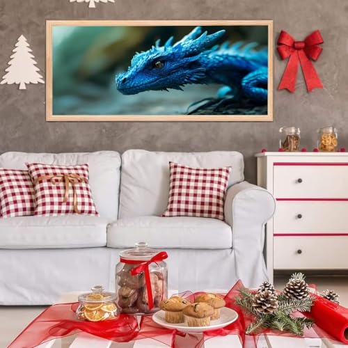 5D Diamond Painting Großes XXL, Diamant Painting Loong Diamond Art Erwachsene Full Eckige Steine DIY Diamant Kunst Malerei Stickerei Set Kreuzstich, für Home Wand Dekor 100x200 cm L-261 von Giyuco