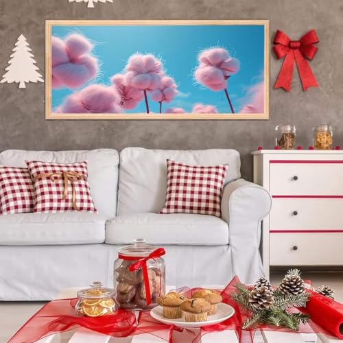 5D Diamond Painting Großes XXL, Diamant Painting Nette Wolke Diamond Art Erwachsene Full Eckige Steine DIY Diamant Kunst Malerei Stickerei Set Kreuzstich, für Home Wand Dekor 20x40 cm L-248 von Giyuco