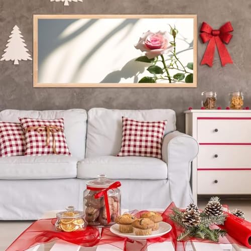 5D Diamond Painting Großes XXL, Diamant Painting Rose Diamond Art Erwachsene Full Eckige Steine DIY Diamant Kunst Malerei Stickerei Set Kreuzstich, für Home Wand Dekor 20x40 cm L-283 von Giyuco