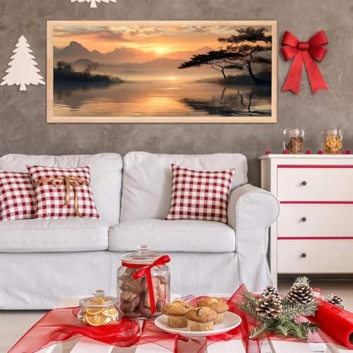 5D Diamond Painting Großes XXL, Diamant Painting See Diamond Art Erwachsene Full Eckige Steine DIY Diamant Kunst Malerei Stickerei Set Kreuzstich, für Home Wand Dekor 100x200 cm L-125 von Giyuco