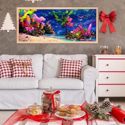 5D Diamond Painting Großes XXL, Diamant Painting Zusammenfassung Diamond Art Erwachsene Full Eckige Steine DIY Diamant Kunst Malerei Stickerei Set Kreuzstich, für Home Wand Dekor 100x200 cm L-55 von Giyuco