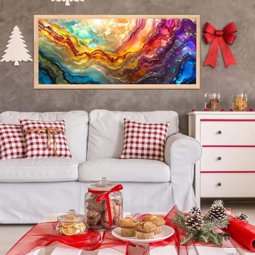 5D Diamond Painting Großes XXL, Diamant Painting Zusammenfassung Diamond Art Erwachsene Full Eckige Steine DIY Diamant Kunst Malerei Stickerei Set Kreuzstich, für Home Wand Dekor 100x200 cm L-56 von Giyuco