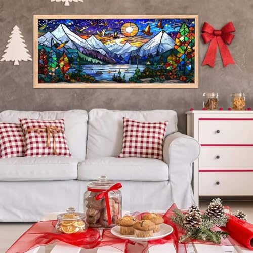 5D Diamond Painting Großes XXL, Diamant Painting Zusammenfassung Diamond Art Erwachsene Full Eckige Steine DIY Diamant Kunst Malerei Stickerei Set Kreuzstich, für Home Wand Dekor 20x40 cm L-57 von Giyuco