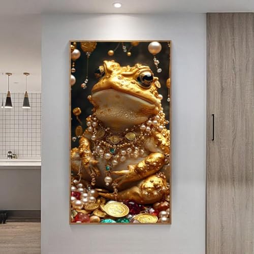 5D Diamond Painting Set, Diamant Painting Bilder Kit für Kinder Erwachsene, Goldmünzen DIY Crystal Strass Stickerei Painting Diamant Malerei Kit, Home Büro Wall Dekoration, Geschenk 90x180 cm L-214 von Giyuco