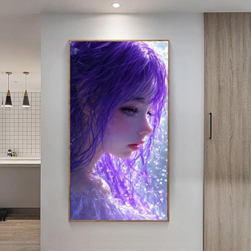 5D Diamond Painting Set, Diamant Painting Bilder Kit für Kinder Erwachsene, Schönheit DIY Crystal Strass Stickerei Painting Diamant Malerei Kit, Home Büro Wall Dekoration, Geschenk 90x180 cm L-295 von Giyuco