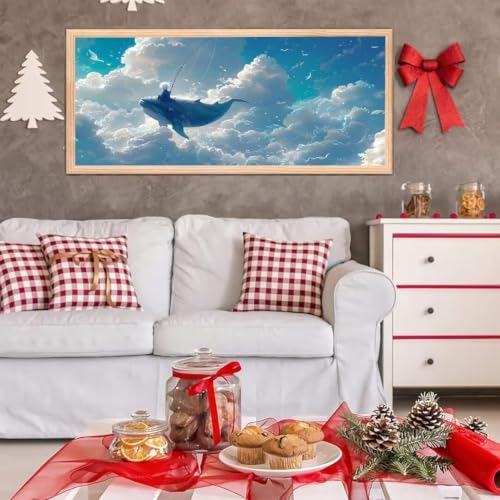 5D Diamond Painting Set, Diamant Painting Bilder Kit für Kinder Erwachsene, Wal DIY Crystal Strass Stickerei Painting Diamant Malerei Kit, Home Büro Wall Dekoration, für Frau Geschenk 25x50 cm L-224 von Giyuco