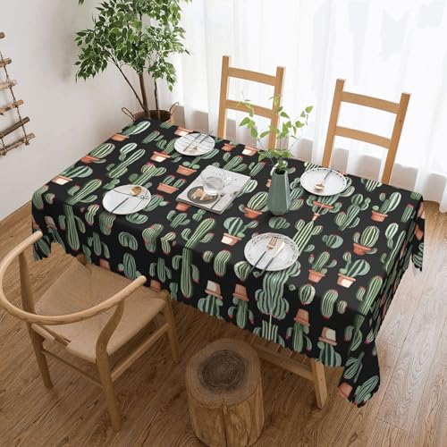 Gjgdbxdw Rechteckige Tischdecke mit Pflanzendruck, wasserdicht, abwischbar, für Zuhause, Küche, Esszimmer, Party, drinnen und draußen, 137 x 183 cm von Gjgdbxdw