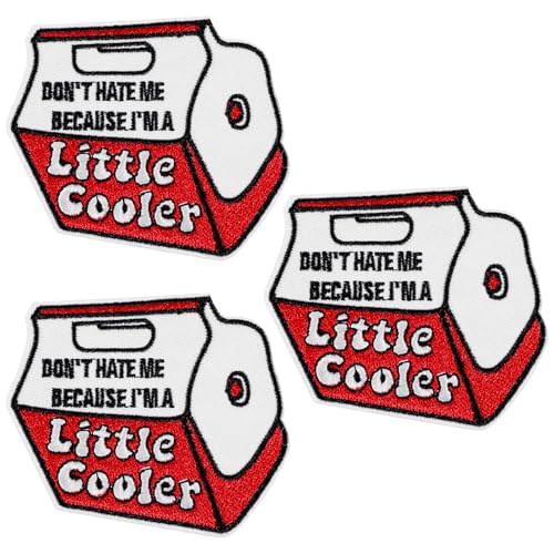 Gjinxi Aufnäher mit Aufschrift "Don't Hate Me Because I'm a Little Cooler", bestickt, zum Aufnähen oder Aufbügeln, lustige Militär-Flicken für Rucksäcke, Jeans, Jacken, Kleidung, Hüte, Westen, Helme, von Gjinxi