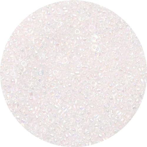 10000 Stück 2mm Perlen für Armbänder, 12/0 Kleine Perlen zum Auffädeln Rocailles Perlen Weiß Glasperlen Bastelperlen für DIY Halskette Ohrring Schmuck Handwerk 10000 Stück 2mm Perlen für Armbänder, 12/0 Kleine Perlen zum Auffädeln Rocailles Perlen Weiß Glasperlen Bastelperlen für DIY Halskette Ohrring Schmuck Handwerk von Gkelaly