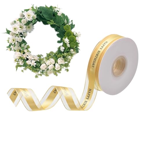 Blumenband, Satinband zum Verpacken und Verpacken, dekoratives Verpackungsband, Blumen-Obstbox-Schachtel, Luftschlangen, Kuchenbox-Bänder für Paket, Blumenstrauß von Gkumgwo