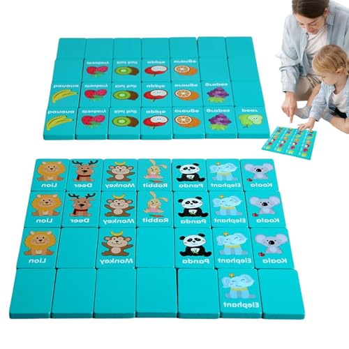 Gkumgwo Matching-Kartenspiel, Matching-Spiel für Kinder,Logiktraining-Puzzle-Brettspiel für Kinder - Aktivitätsspielzeug für frühes Lernen für Kinder für Zuhause, Partys, Kindergarten von Gkumgwo