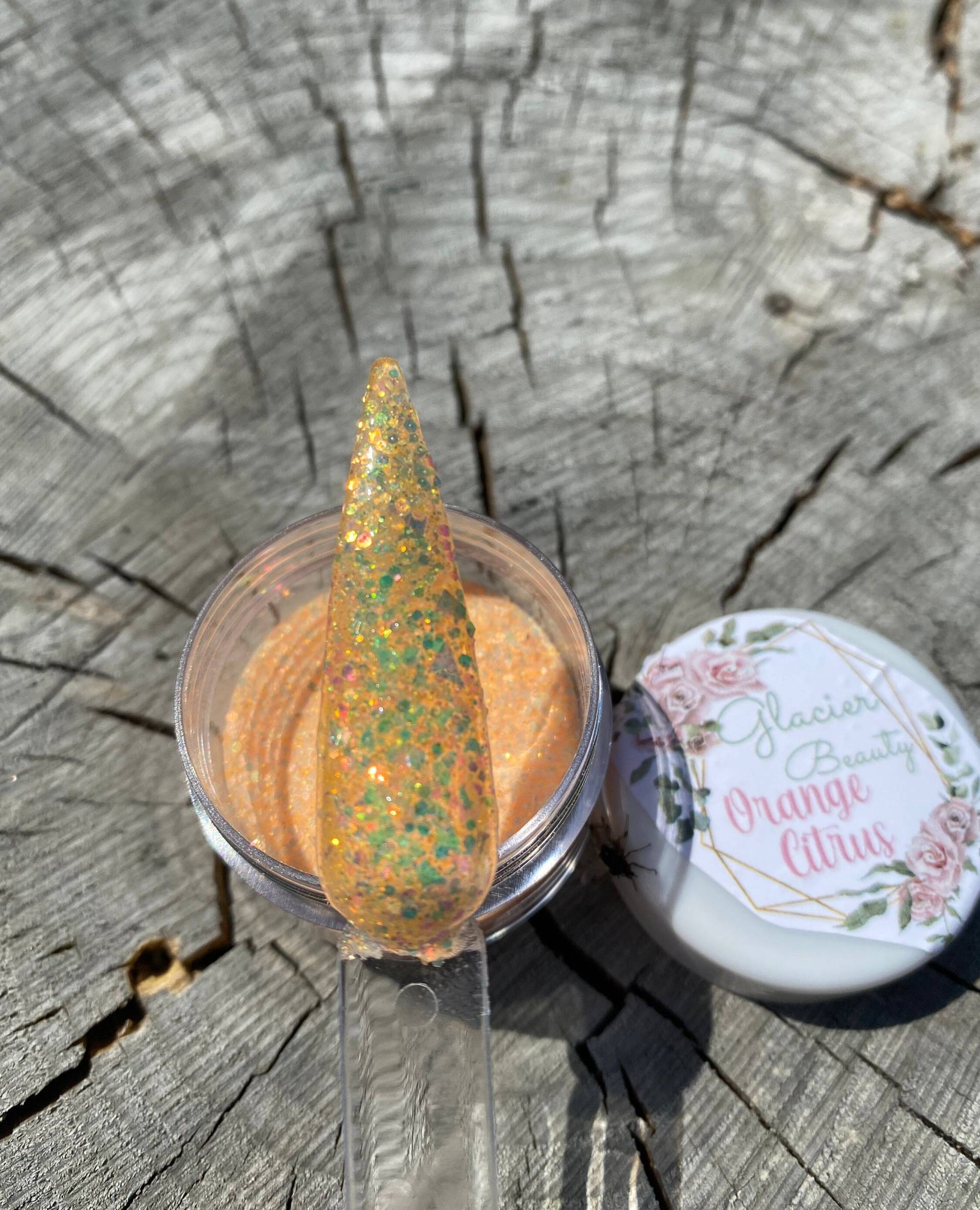 Orange Citrus Dip Powder/Dip Nagel/Acrylnagel/Mani/Nagel von GlacierBeautyNail