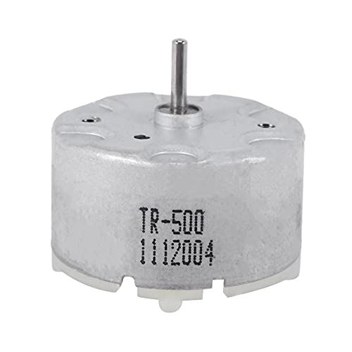 Glakyur RF-500 TB-12560 DC1.5-12V 2700 MIN Leerlaufdrehzahl 32mm Durchmesser DC Motor Silber von Glakyur