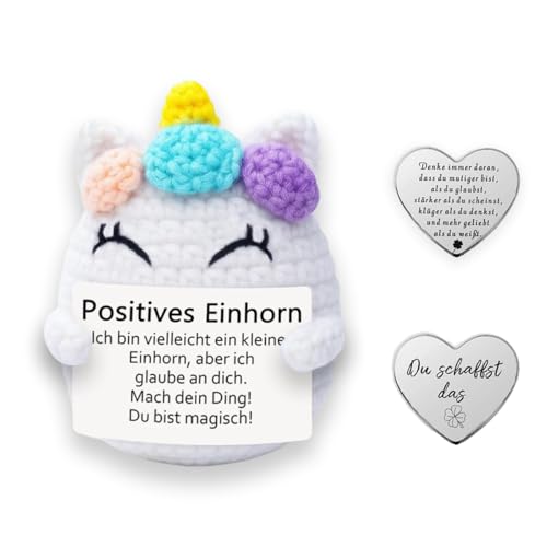 Glamifyr Handgemachte Häkelpuppe Einhorn,Einhornpuppe Geschenk,Positive Einhorn Deutsch Pocket Hug Glücksbringer für Freunde Kollegen und Famili,Kreative Einhornpuppe und Kleine Glücksbringer(Silber) Glamifyr Handgemachte Häkelpuppe Einhorn,Einhornpuppe Geschenk,Positive Einhorn Deutsch Pocket Hug Glücksbringer für Freunde Kollegen und Famili,Kreative Einhornpuppe und Kleine Glücksbringer(Silber) von Glamifyr