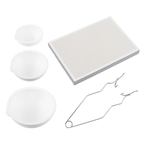 5 Stück Professionelle Quartzs Tiegel Schüssel Set Löten Bord Schmuck Machen Werkzeug Metall Form Liefert Zum Schmelzen von Glanhbnol