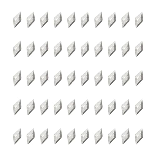 50 x Diamant-Form Strasssteine Nägel Kunst Flache Unterseite Kristall Nägel Kunst Dekorationen für Frauen von Glanhbnol