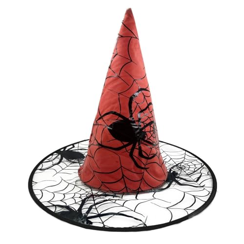 Glanhbnol 5 Stück Horrible Hat Collection Kostüm Halloween Hexenhut Rollenspiel Zauberer Hut für Halloween Partys und Verkleidungen von Glanhbnol