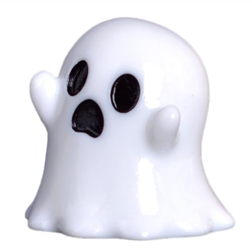 Glanhbnol Festliche Miniatur Cartoon Geist Figur Für Halloween Dekorationen Ideal Für Schreibtisch Zimmer Dekoration von Glanhbnol