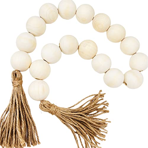 Holzperlen mit Bauernhaus-Perlen, Gebetsperlen für gestufte Tabletts, Couchtisch-Dekorationen von Glanhbnol
