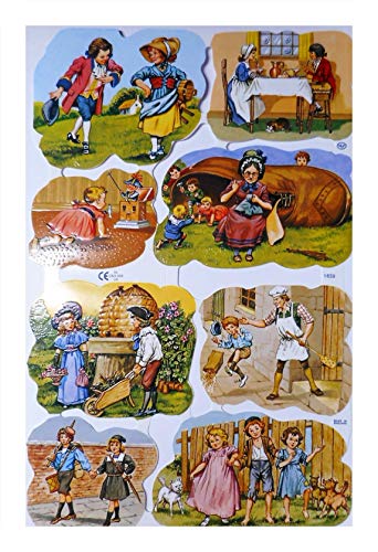 Glanzbilder 1639 Kinder Junge Mädchen Oma Märchen Posiebilder Deko Mamelok 131 von Glanzbilder