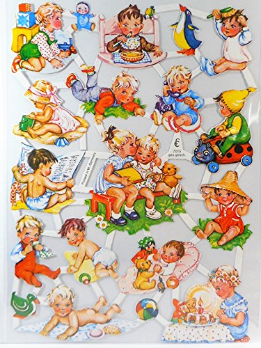 Glanzbilder Kinder Baby EF 7015 Oblaten Posiebilder Scrapbook Deko GWI 338 von Glanzbilder