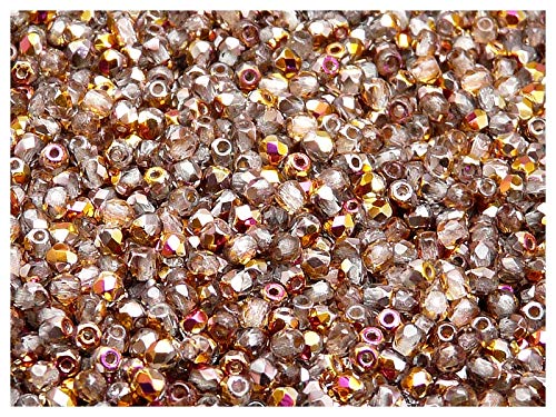 100pcs Tschechische Facettierten Glasperlen Fire-Polished Rund 3 mm Crystal Santander von SCARA BEADS GET INSPIRED