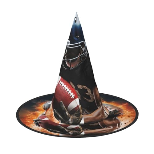 GlbnSHeric Hexenhüte Halloween Kegel Zauberer Hut Cool American Football Hexenhüte Halloween Hut Kostüm Cosplay von GlbnSHeric