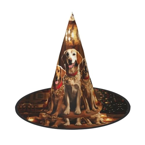 GlbnSHeric Hexenhüte Halloween Kegel Zauberer Hut Weihnachten Hund Party Hexenhüte Halloween Hut Kostüm Cosplay von GlbnSHeric