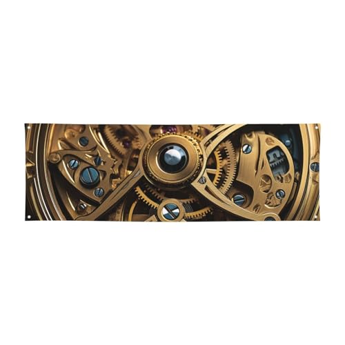 Große Banner für drinnen und draußen, personalisierbar, coole Steampunk-Gänge, Partyschilder, 300D-Polyester, blanko, Banner mit vier runden Metalllöchern, Banner für Party-Dekoration von GlbnSHeric