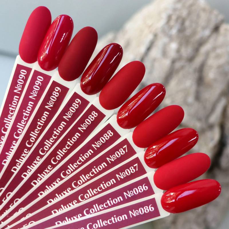 Komilfo Rot Gel Polish Koralle Nagellack Kirsche Varnish 8Ml Valentinstag Nail Art Maniküre von Glifada