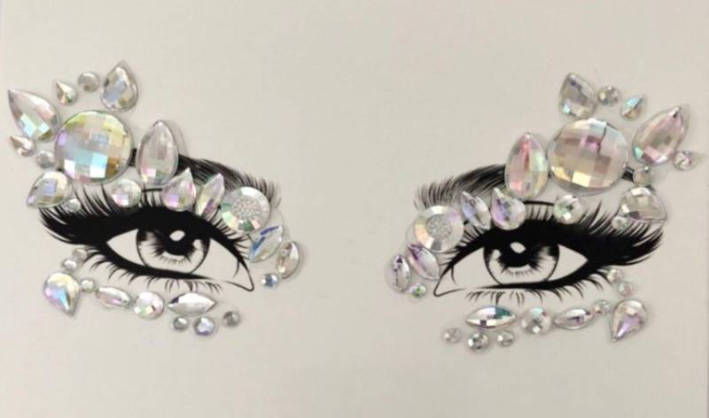 Mgb Party Eye Gems/Gesichtsschmuck Edelsteine Festival Schmuck Strass Aufkleber von GlitterboutiqueGB