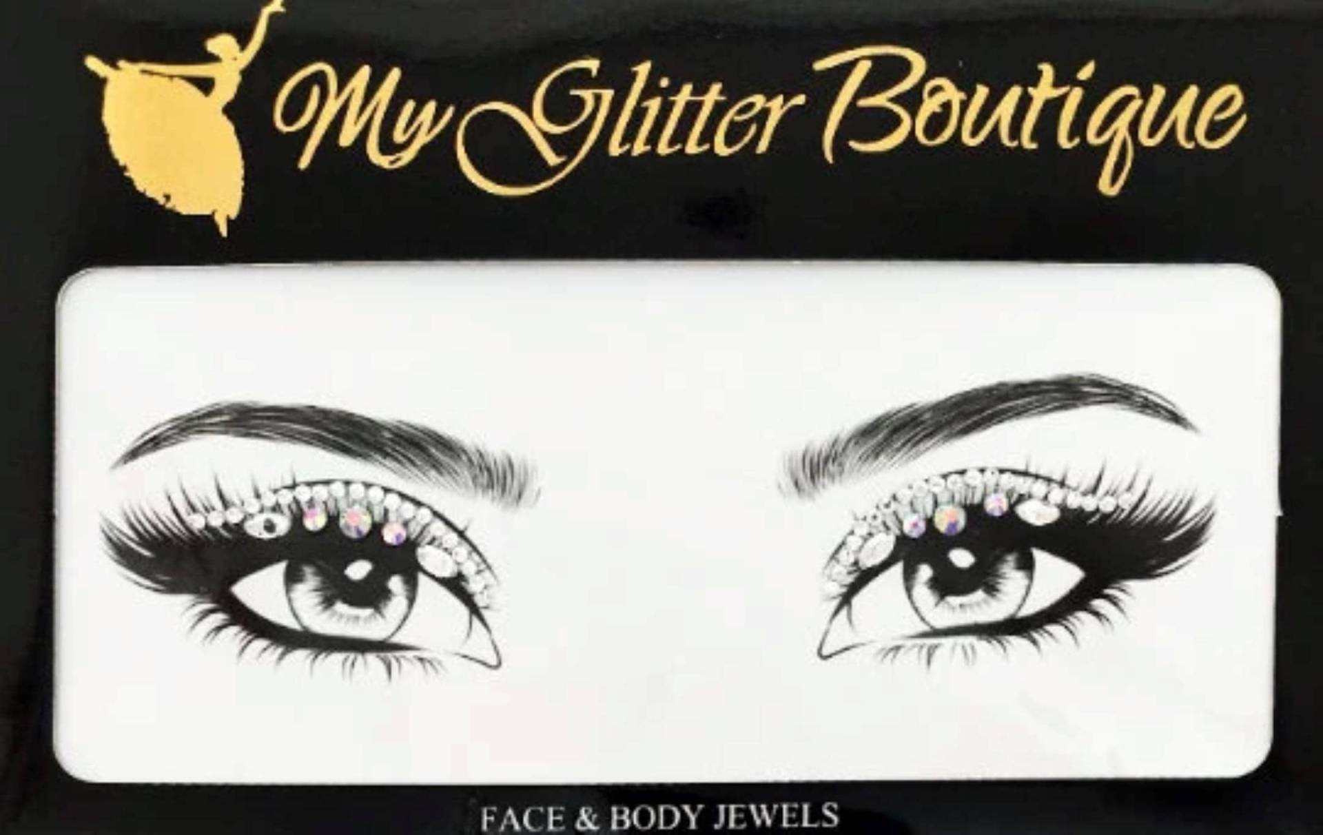 Mgb Selbstklebende Eyeliner-Aufkleber Gesicht Edelsteine | Festival Juwelen von GlitterboutiqueGB