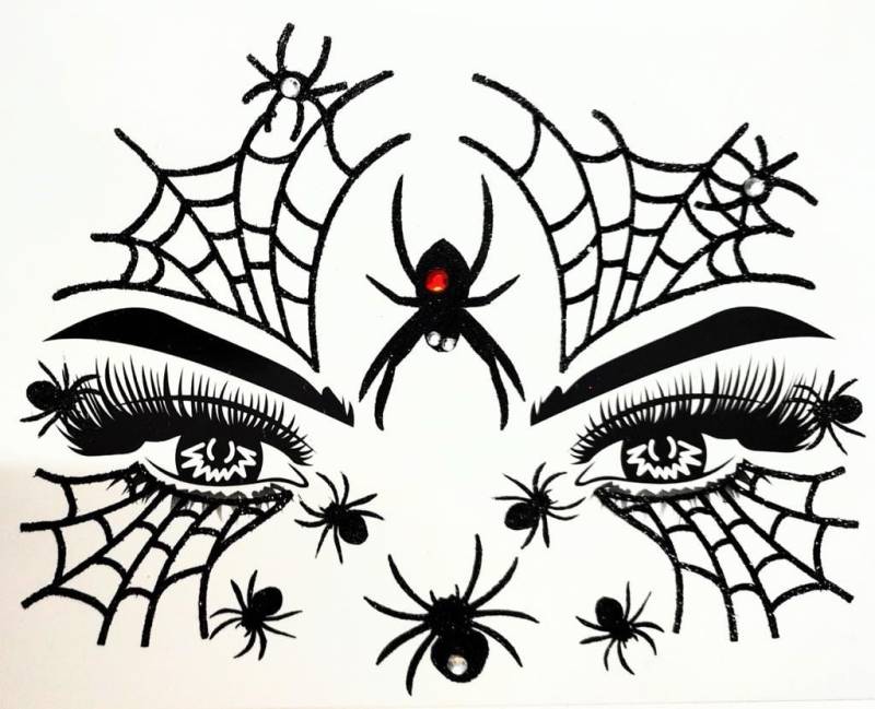 Mgb Selbstklebende Halloween Aufkleber/Gesichter Aufkleber von GlitterboutiqueGB