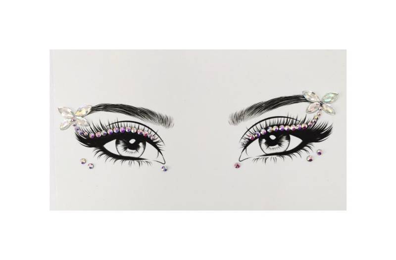 Mgb Selbstklebender Eyeliner | Festival Edelsteine Party Aufkleber/Gesichtsschmuck von GlitterboutiqueGB