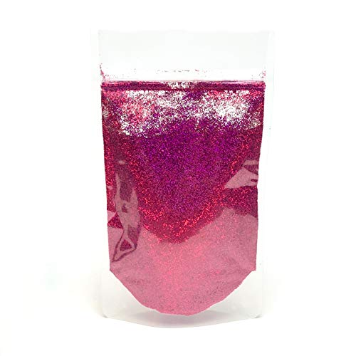 Glitterexpress 015HPH100 Additiv Glitzer, Polyester, Hot Pink Hologramm, 100g von Glitterexpress