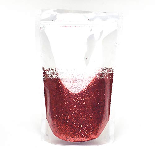 Glitterexpress 040BR500 040 Red PVC Glitter Glitzer, rot, 500 g, gramm von Glitterexpress