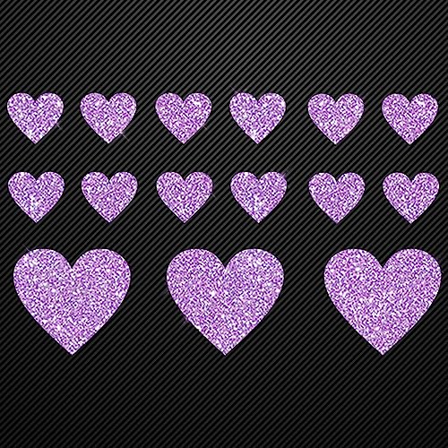 Glitzerdeals Bügelbilder Glitzer Set 15 Herzen in Glitzer lila Aufbügler für Textilien Karneval Kostüm Herzen Bügelflicken Herz Fasching Patch zum Aufbügeln Herzen Glitzerdeals Bügelbilder Glitzer Set 15 Herzen in Glitzer lila Aufbügler für Textilien Karneval Kostüm Herzen Bügelflicken Herz Fasching Patch zum Aufbügeln Herzen von Glitzerdeals