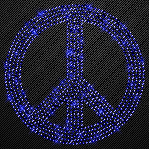 Glitzerdeals Bügelbilder Karneval Peace gross blau Strass Applikation zum Aufbügeln Aufbügler Peace-Zeichen Strass Bügelbild für Textilien Hot-fix iron-on-transfer Glitzerdeals Bügelbilder Karneval Peace gross blau Strass Applikation zum Aufbügeln Aufbügler Peace-Zeichen Strass Bügelbild für Textilien Hot-fix iron-on-transfer von Glitzerdeals
