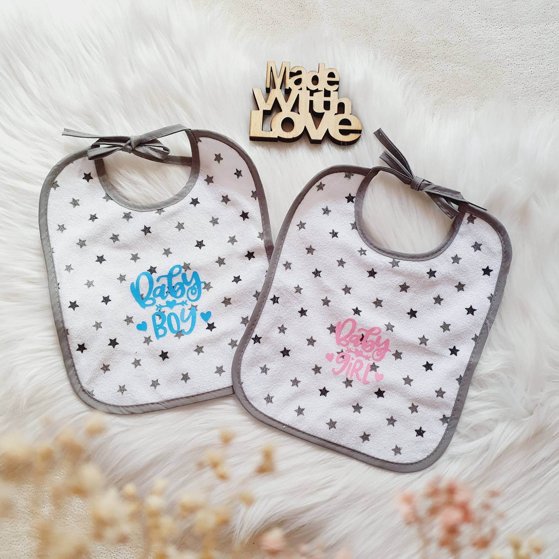 Baby Lätzchen Mit Name, Personalisierte Spucktücher, Geschenkidee Baby, Neugeborenes Geschenk/Personalisiert von Glitzernadel