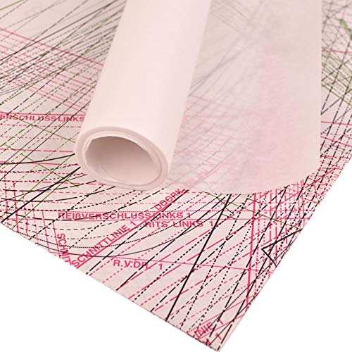 2er Set Schnittmusterpapier 2 Rollen a´ 10m x 100cm - Blanko Schnittmusterpapier | Transparentes Papier für Schnittmuster u.a. Kreativarbeiten (Zeichenpapier, Transparentpapier, Skizzenpapier) von Glitzerpüppi