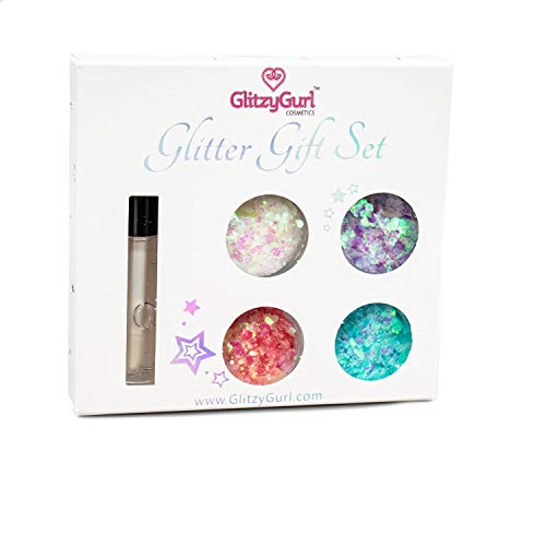 Holografischer Glitzer - Geschenkset für Meerjungfrauen- und Einhörner-Looks - funkelnder Glitzer mit großen Partikeln - Glitzerndes Einhorn von GlitzyGurl