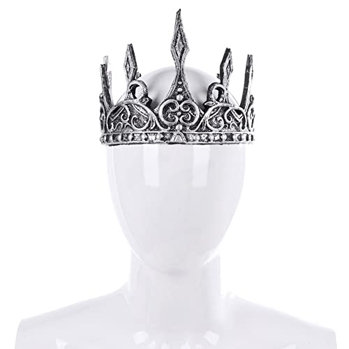 Glixoft Halloween-Krone, Kopfschmuck, Vintage-brautkrone, Königliches Mittelalterliches Stirnband, Hochzeits-Tiaras, Schmuck Für Die Weihnachtsfeier von Glixoft