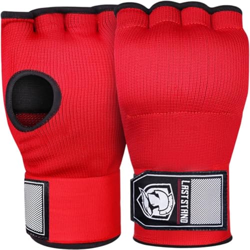 Glixoft MMA Halbfinger-Gel-boxhandschuh, Muay-Thai-Training, Handwickel-innenhandschuh Langer Handschlaufe, Box-trainingszubehör von Glixoft