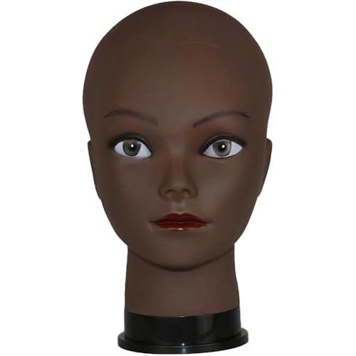 Glixoft Mannequin-Kopf, Kosmetik-Mannequin-Kopf, Ständer, Puppenkopf Für Perückenherstellung, Perücken-Display, Hut-Display, Brillen-Display von Glixoft