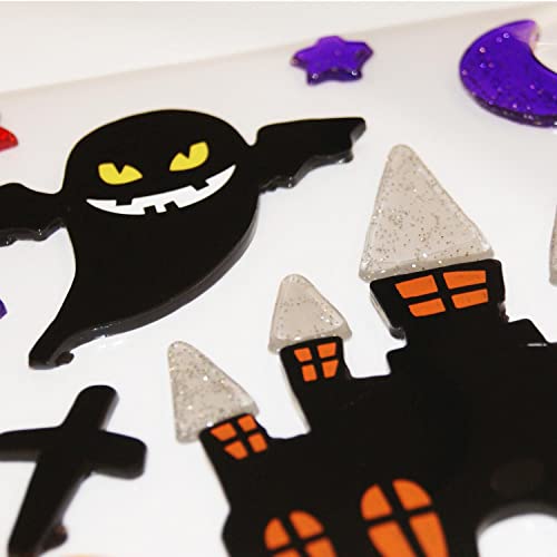 Global Gift Halloween Gel-Sticker - Spukschloss von Global Gift