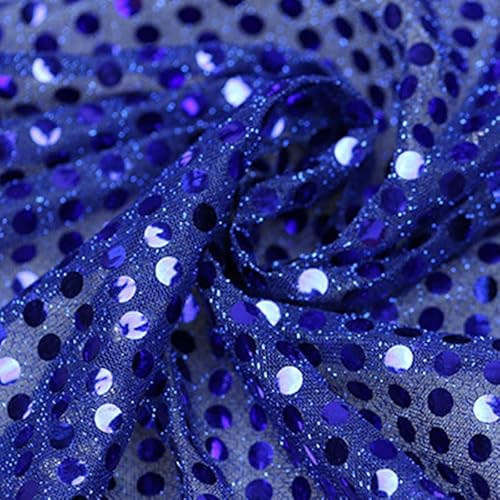 Paillettenstoff, 1,1 m x 1 m, marineblau, Pailletten, Glitzer, Polyester, Punkte, Netzstoff für Glitzerkleidung Paillettenstoff, 1,1 m x 1 m, marineblau, Pailletten, Glitzer, Polyester, Punkte, Netzstoff für Glitzerkleidung von Globellapro