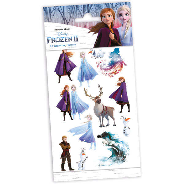 Tattoobogen "Frozen", 12 temporäre Tattoos von Globos Europe BV