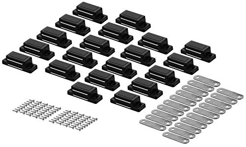 20x Magnetschnäpper Türmagnet Möbelmagnet Magnetverschluss Schwarz von Globstar