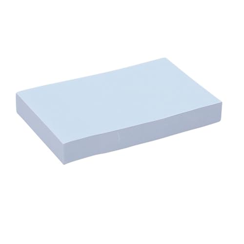 Glomora 1 Packung 100 Blatt Haftnotizen, selbstklebende Papierseitenersteller, Memo-Index-Erinnerungsregisterkarten für den Heim- und Bürogebrauch, 76 x 50 mm (Morandi-Typ Blau) von Glomora