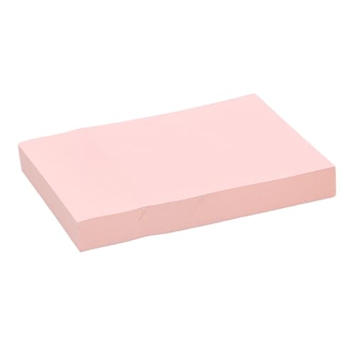 Glomora 1 Packung 100 Blatt Haftnotizen, selbstklebende Papierseitenersteller, Memo-Index-Erinnerungsregisterkarten für den Heim- und Bürogebrauch, 76 x 50 mm (Morandi-Typ Pink) von Glomora